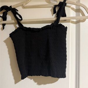 KatieJNYC kids black ruffle top